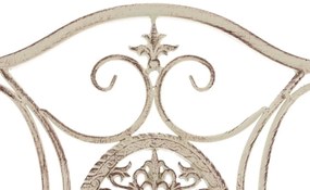 Kovová skladacia stolička Sibell (SET 2 ks) - Krémová antik