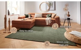 Tmavozelený koberec Mint Rugs Supersoft, 160 x 230 cm