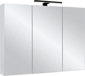Comodo Zrkadlová skrinka Ticino 80 ZS LED-B s osvetlením Any LED 30 B, čierna