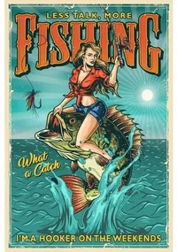 Ceduľa Fishing - What a Catch
