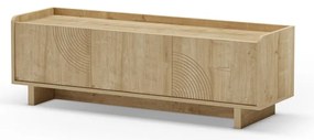 TV stolík v dekore duba v prírodnej farbe 140x45x40 cm Daira – Marckeric