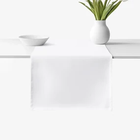 Goldea behúň na stôl 100% bavlnené plátno - biely 50x180 cm