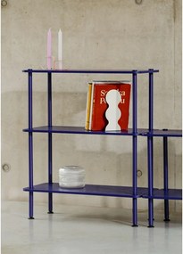 Modrý regál v dekore duba 80x90,5x35 cm Teidi – noo.ma