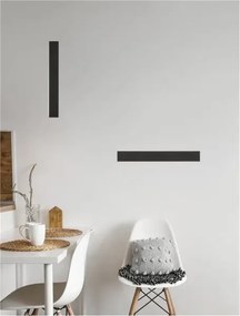 LED nástenné svietidlo Seline 60 čierne