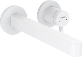 Hansgrohe Finoris, umývadlová batéria pod omietku 240, 2-otvorová inštalácia, EcoSmart, biela matná, HAN-76050700