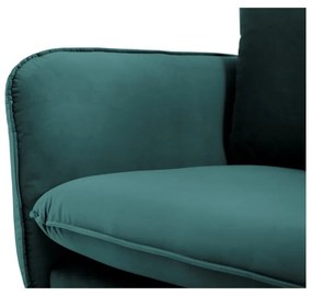 Petrolejovozelená zamatová pohovka Cosmopolitan Design Vienna, 200 cm
