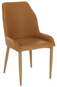 Jedálenská stolička, hnedá camel/buk, IMPERIA