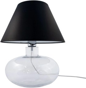Zuma Line Mersin Transaprent stolová lampa 1x60 W biela 5513BK