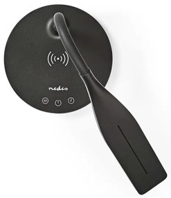 Nedis LTLGQ4M2BK - Stm. lampa s bezdr. nabíjaním Qi LED/5,5W/230V 2700-6500K