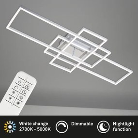 Brilo - LED Stmievateľný prisadený luster FRAME LED/51W/230V chróm + DO