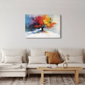 Obraz - Pestrofarebný strom (90x60 cm)