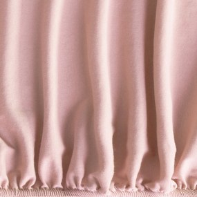 BAVLNENÉ PRESTIERADLO S GUMOU ADELA 120X200X25 CM PUDROVÁ