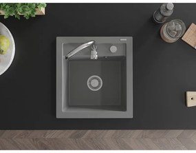 Mexen Vito - drez granitový 52,0x49,0cm, 1-komorový, šedá, 6503521000-71