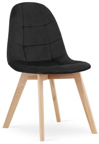 Set dvoch jedálenských stoličiek BORA čierne (2ks)