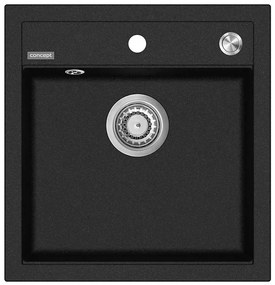 Concept DG00C50BC - Kuchynský drez CUBIS 49x51 cm granit/čierny