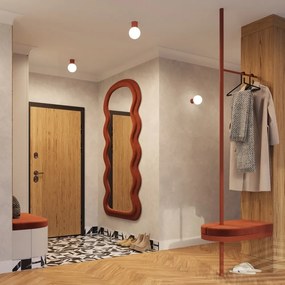 Oranžové nástenné svietidlo ø 12 cm Orbital – Sollux