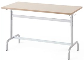 Školská lavica 184, laminát - breza, strieborná