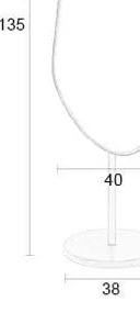 Stojacie zrkadlo 40x135 cm Dropz – White Label