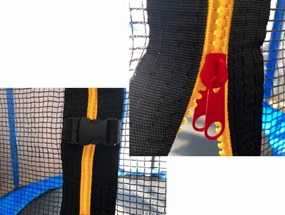 Záhradná trampolína pre deti s ochrannou sieťou a rebríkom 8FT  - Ø 252 cm