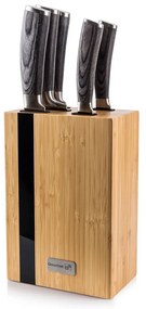 Súprava nožov G21 Gourmet Rustic 5 ks + bambusový blok