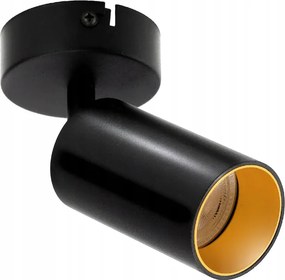 BERGE LED stropné svietidlo VIKI GOLD - 1xGU10 - čierne