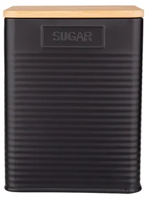 Altom Plechová dóza Sugar, čierna
