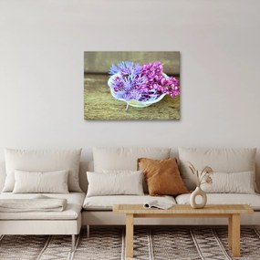 Obraz dekorácie s levanduľou (70x50 cm)