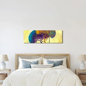 Obraz - Stromy na kopci (s hodinami) (90x30 cm)