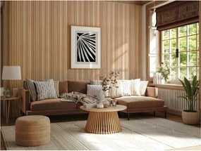 Samolepiace lamely na stenu R01, cena za kus, rozmer 300 cm x 40 cm, hnedé, IMPOL TRADE