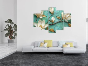 Obraz - 3D magnólia (150x105 cm)