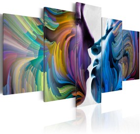 Artgeist Obraz - Kiss of Colours Veľkosť: 100x50, Verzia: Premium Print