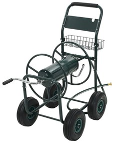 Vozík na záhradnú hadicu s 1/2" hadicovou spojkou 75 m, oceľ