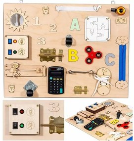 Interaktívna detská tabuľa - 50x37,5 cm - prírodná - typ 3