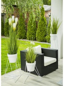 Stojan na kvety Mell 40 cm biely