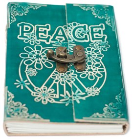Kožený zápisník - Peace