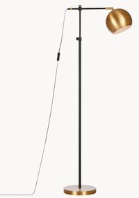 Výškovo nastaviteľná malá kovová lampa na čítanie Chester