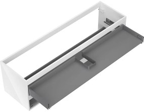 Mexen Box-A, závesná skrinka 160 cm, 2 zásuvky, biela lesklá, 91AX0-1600-470-2-00