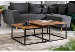 Konferenčný stôl 40001 75x75cm 2-Set Drevo Palisander - Komfort-nábytok