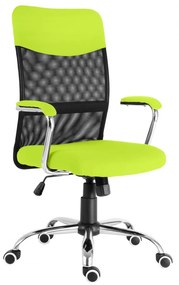 Detská stolička Neoseat TEENAGE — látka, čierna / reflexná zelená