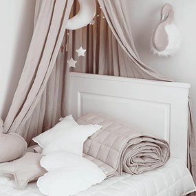 Ľanový vankúš hviezda biely 50 cm