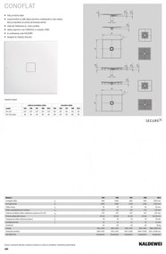 Kaldewei Conoflat - Sprchová vanička 1000x1000 mm, alpská biela 465600010001