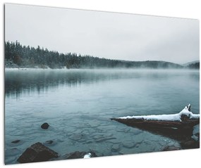Obraz - ľadové severské jazero (90x60 cm)