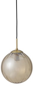 Bloomingville Závesná lampa Heloise Brown Glass 25 cm