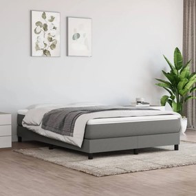 Boxspring posteľ s matracom tmavosivá 140x200 cm látka 3144078