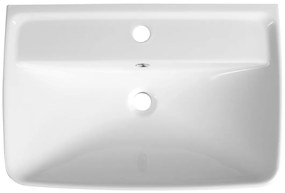 Aqualine Aqualine, DURU keramické umývadlo 60x40cm, biela, TU0351