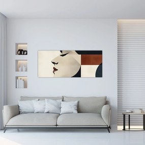 Obraz - Žena z profilu (120x50 cm)