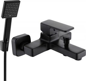 Mexen Cetus R45 vaňová batéria so sprchovou súpravou, čierna - 74433R45-70