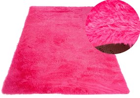 Plyšový koberec TOP - TMAVO RUŽOVÝ