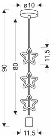 Detské svietidlo s kovovým tienidlom Single - Candellux Lighting