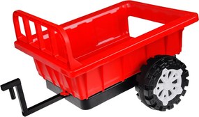 JOKOMISIADA Traktor s prívesom na akumulátor, svietiaci, červený PA0234